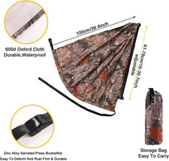 Camo Tree Camping Chair Hunting Hammock Seat Hunting Chair Portable and Light…
