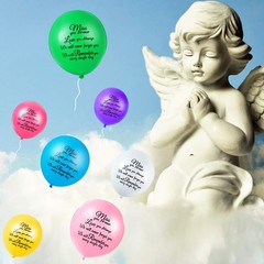 72 Pieces Colorful Memorial Funeral Remembrance Biodegradable Funeral Decoration