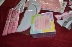 Baby Girl Shower Bundle- lanterns, banner, fans, napkins, table signs