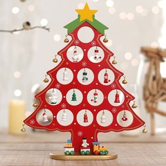 DIY Wooden Christmas Tree Table Desk Decoration Ornaments Festival Party JQ