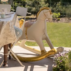 Inflatable Standing Rocking Horse Balloon 41.5×34 Inch, Large Horse-Shaped Ai…