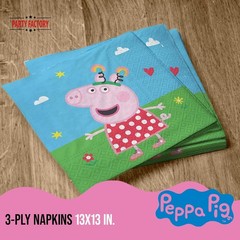 Peppa Pigg paper napkins multicolored 20 pcs 12.9×12.9 in 3 ply