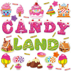 Candy World Cutouts Candy Classroom Bulletin Board Decorations Candy World Ice C