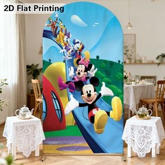 Mickey Mouse Clubhouse Backdrop Cover Kids Birthday Party Photo Background Prop