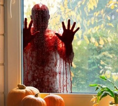 Large Zombie Window Wall Stickers Decals Halloween Home Party Decor