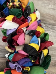 Wreath Birthday Balloon Party Front Door Deco Straw Festive FUN Bright Cheerful