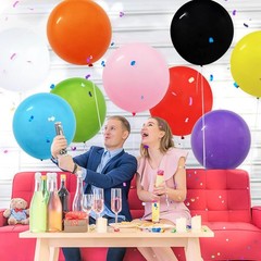 18 Inch Big Balloons Assorted Large Latex Balloons Giant Heavy Duty Balloon f…