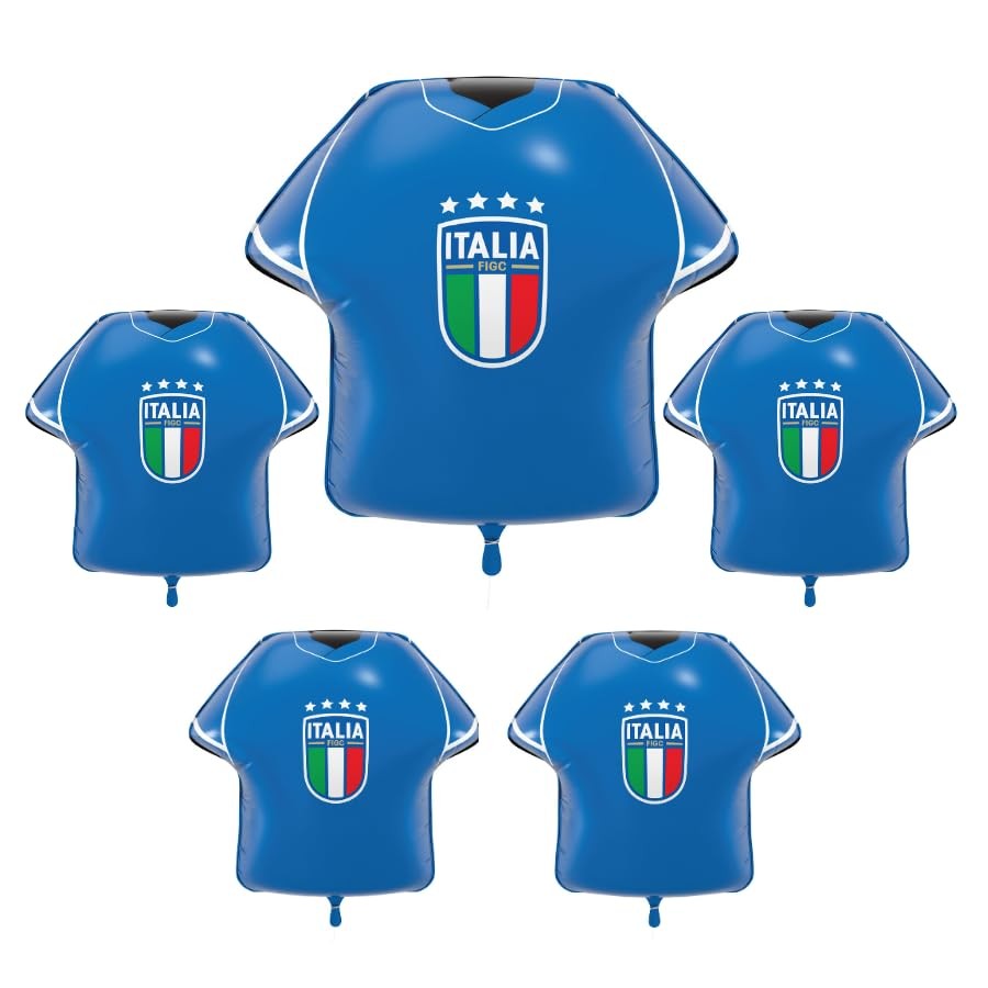 National Footbal Team Foil Balloons, Soccer Jersey Shape, 20″ x 20″, Pack of …
