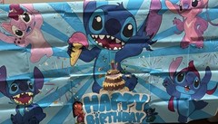 Pink Stich Birthday Decorations Stich Birthday Party Supplies Set