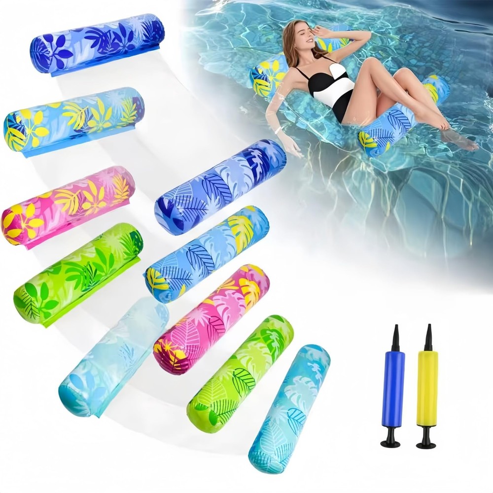 Inflatable Pool Floats Adult，5 Pack Multi-Purpose Pool Float Water Hammock，Po…