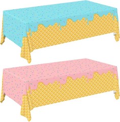Ice Cream Party Supplies: 2-Pack Ice Cream Birthday Party Decorations,Disposa…
