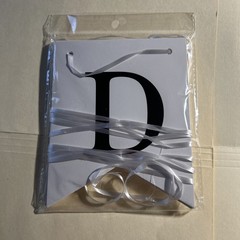 Cardboard “ Just Married” Banner With Satin Ribbon String Each Letter Is 6”x5”