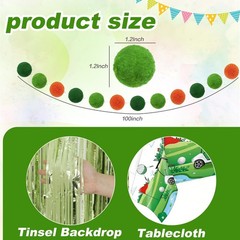 123Pcs Golf Party Decorations Set – Foil Balloons, Banner, Cake Toppers & Tablec