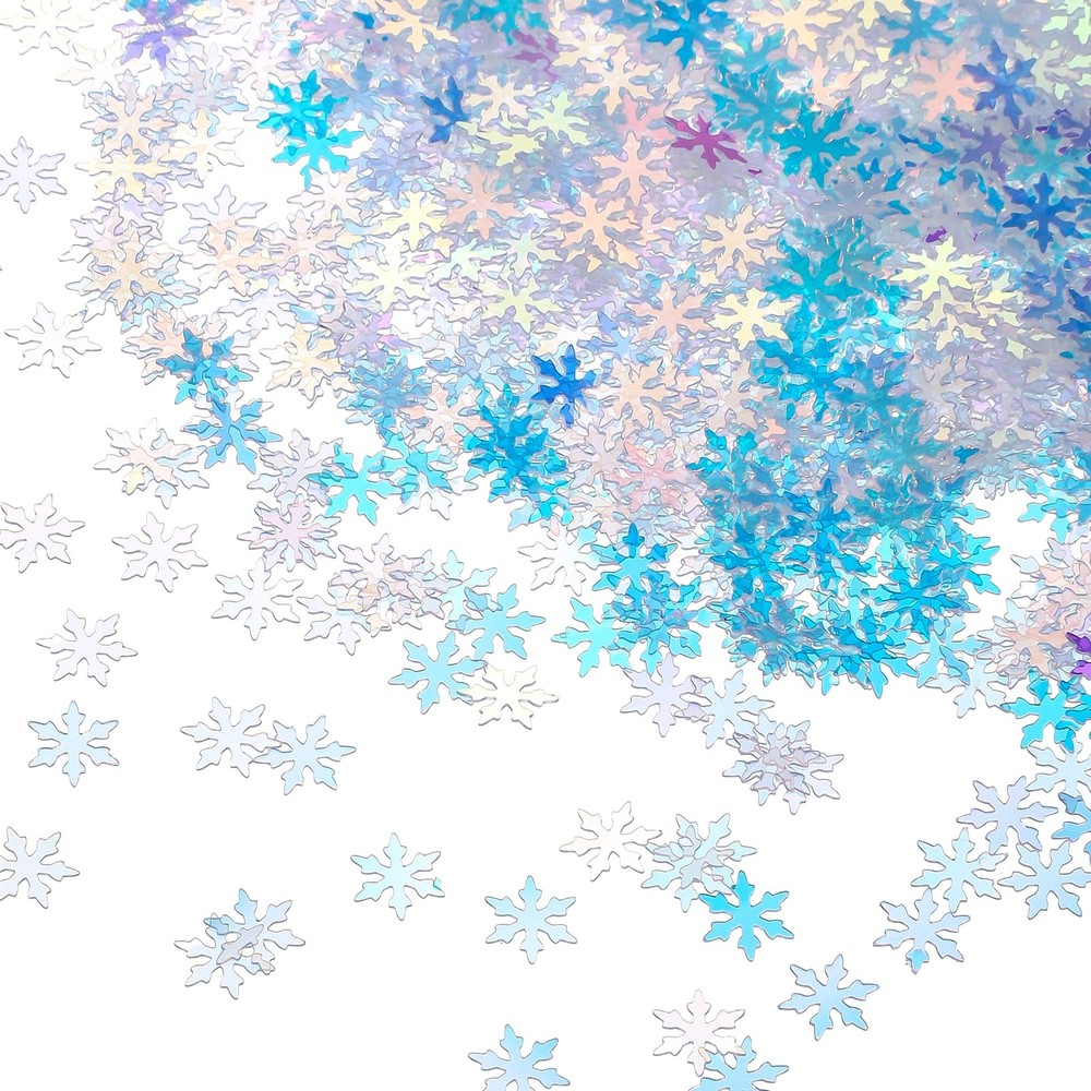2000Pcs/50g Christmas Snowflakes Confetti, Glitter Twinkles Metallic Snowflak…