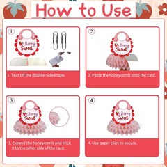Refavor Strawberry Baby Shower Decorations – 9PCS Berry Sweet Red