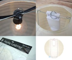 PaperLanternStore.com 16 Inch White Round Paper Lantern, Crisscross Ribbing, …