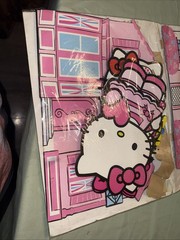 Large Hello Kitty Birthday Party Backdrop For Pictures And Decor 16 piece set A5