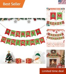 Reusable Merry Christmas Photo Backdrop – 7.48″ x 393″ for Cheerful Celebrations