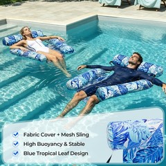 Inflatable Pool Float for Adults Heavy Duty Floating Lounge Chair Water Hammock