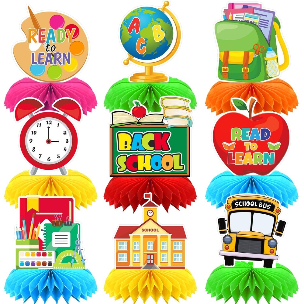 Back to School Table Decorations – 9 Pcs Welcome Back to School centerpieces …