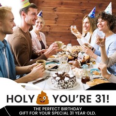 31st Birthday Decorations Toilet Paper Men & Women Funny Design Novelty Great