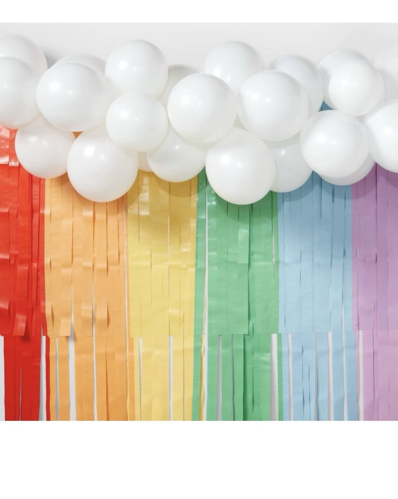 Party Decor Kit – BALLOON GARLAND Rainbow Tier Backdrop 39 Pc – 4 Pack Bundle