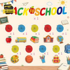 Back to School Decorations – Hanging Swirls Back to School Banner Sign Decoratio
