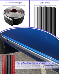 Chrome Side Body Trim Molding Compatible with Chevy GMC Tahoe Suburban 13FT/4m