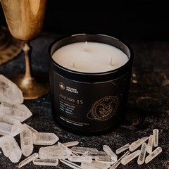 Personalized Aries Zodiac Candle – April 17th Soy Wax, Unique Astrology Gift for