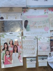 Party Decor Bridal Shower / Bachelorette/ wedding sash Foil Curtain Balloons Ban
