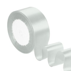 1.5 Inches x 24 Yards Satin Ribbon Roll Gift Wrapping Ribbon, Silver