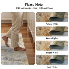 3×4 Washable Entryway Area Rug: Modern Abstract Small Runner Rug for Hallway …