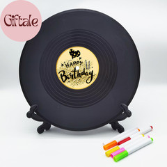 Vinyl Record Birthday Decorations, Happy Birthday Party Favor Sign Poster, Large