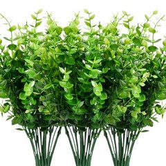 Besteek 9 Bundles Fake Plants Artificial Boxwood Greenery 63 9 Bundles, Green