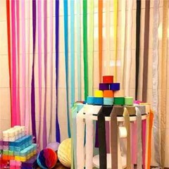 Crepe Paper Craft Streamers Decorative Paper Strip for Various Party Birthday