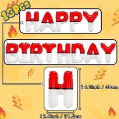 Cartoon Monster Red Black Yellow White Decorations Party Supplies Red And Bla…