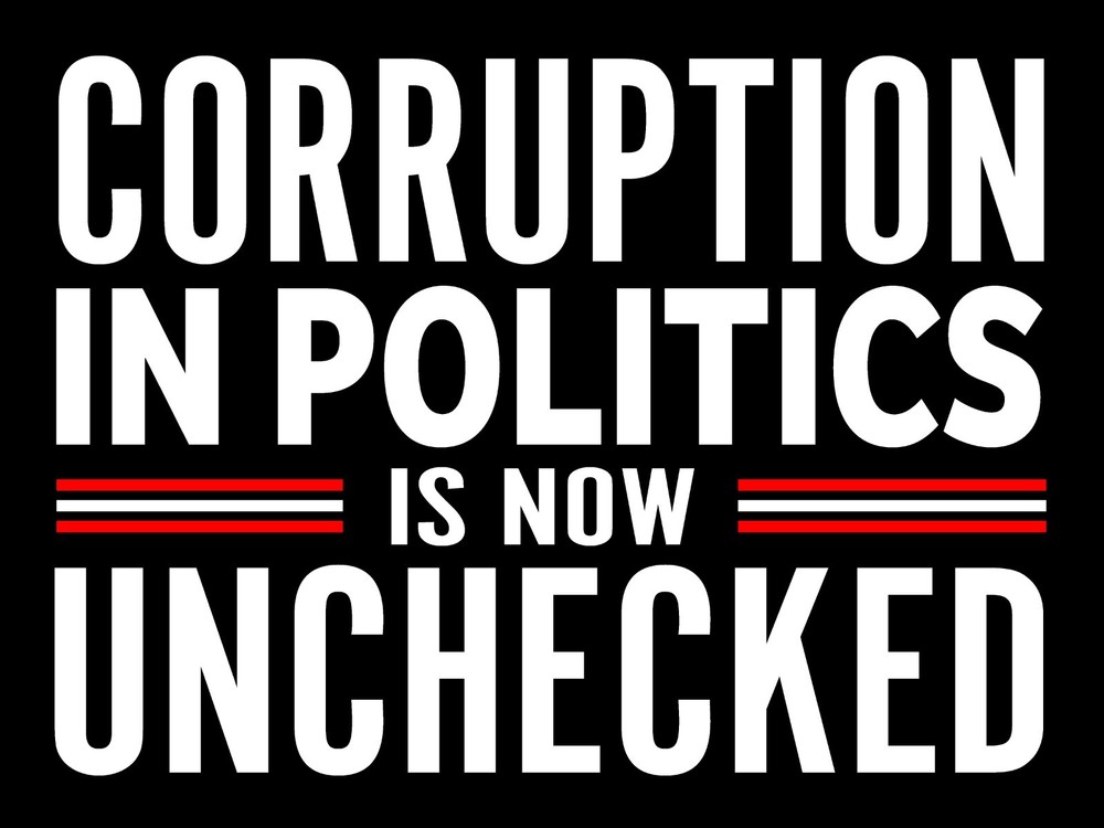Corrpution – Anti-Trump 2025 18×24 Yard Sign w/ stake
