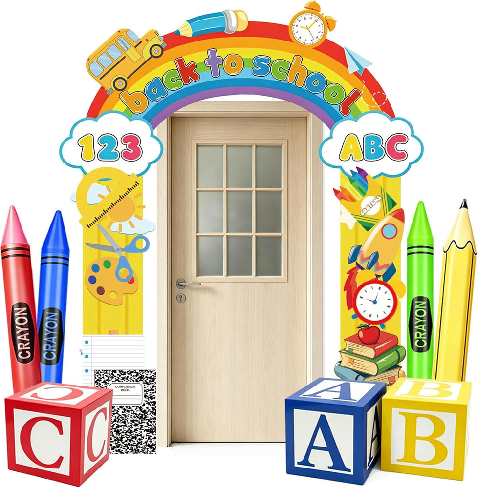 24 PCS Back to School Door Decorations for Preschool Classroom Decorations | Pol