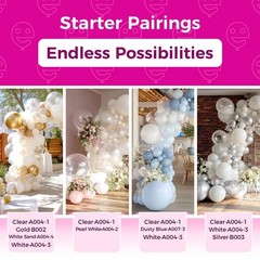 Clear Latex Balloons 100 Pack 12 Inch Round Helium for Wedding Baby Shower