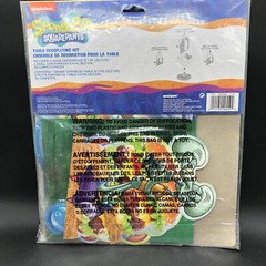 SpongeBob SquarePants 3 pc Table Decorating Kit Birthday Hamburger Party Set New