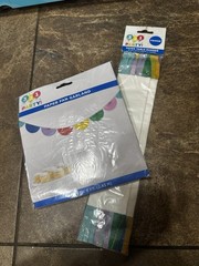 Party Decor Bundle Set Of 8 Items Multicolor Birthday Supplies