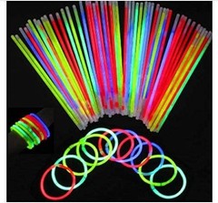 Glow Sticks Party Supplies – Neon Glow Bracelets & Necklaces, Pack of 100