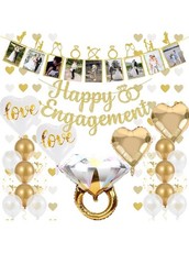Engagement Party Decorations – Gold Engagement Congratulations Decor