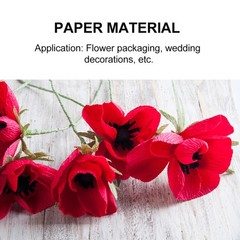 9 Pcs Party Decorations Crepe Paper Roll Streamers Red Green Gold Paper