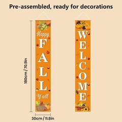 Fall Decor Fall Decorations for Home Happy FALL Welcome Hanging Banner