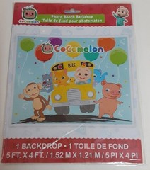 COCOMELON Photo Booth Backdrop Party Decor 1.52m X 1.21m NEW. US