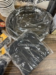 Game of Thrones Party Supply Lot Banner Decals Plates Balloons Rubik’s Buttons