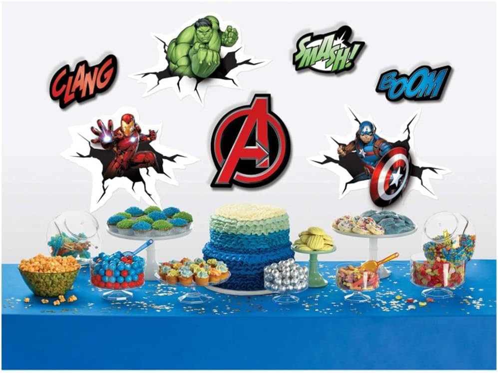Marvel Avengers Powers Unite Superhero Kids Birthday Party Wall Decorations