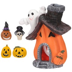 5PCS Fish Tank Decor Halloween Betta Holiday Decorations Pumpkin House