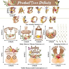 «Baby in Bloom» Baby Shower Decorations NEW
